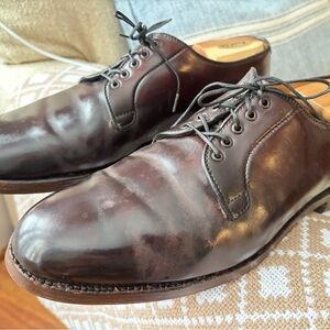 Alden x Brooks Brothers 10.5 D burgundy shell cordovan Leather Oxfords